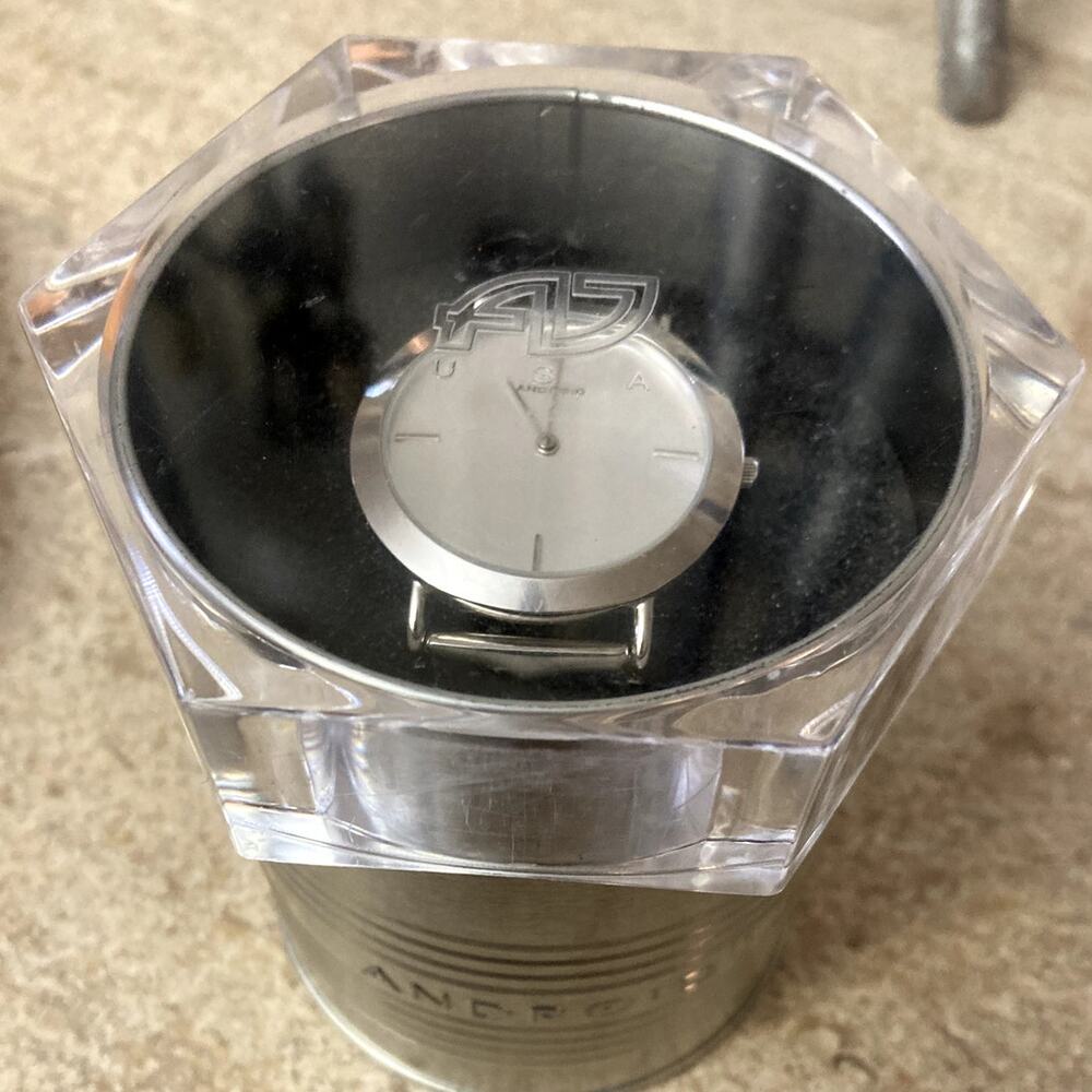 Android Y2K Vintage Watch, Chrome Finish